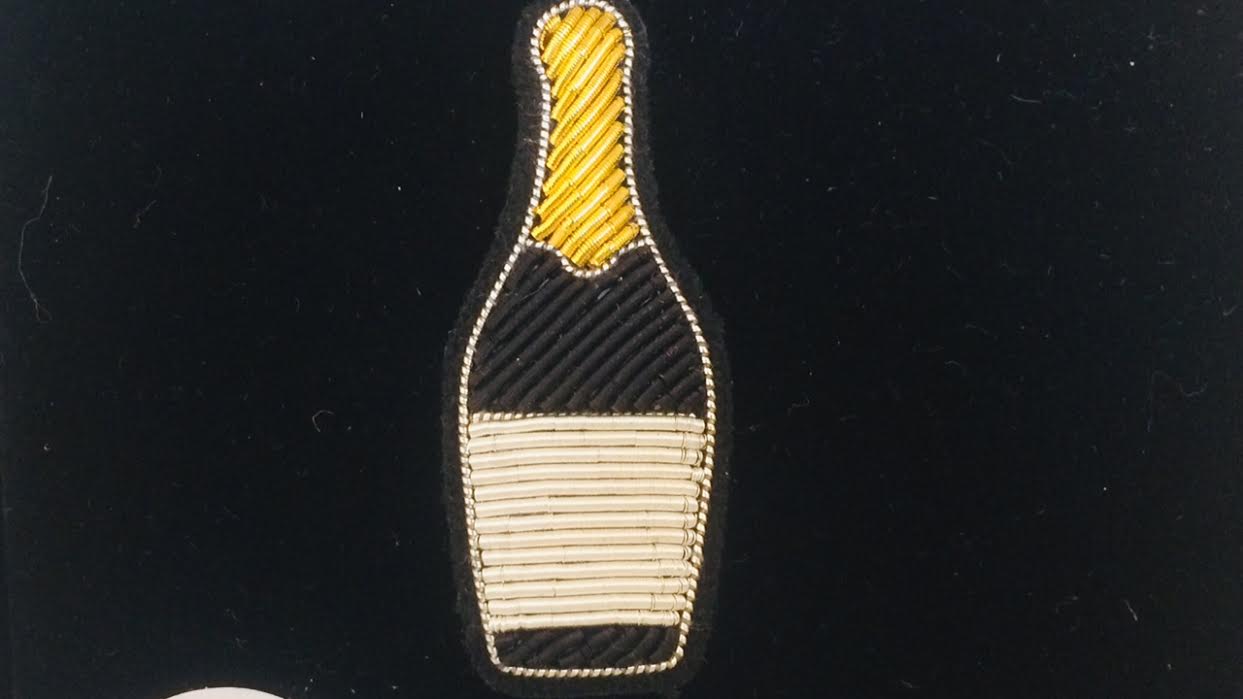 Broche Maco&Lesquoy Champagne chez bee art&design à Saint-Malo